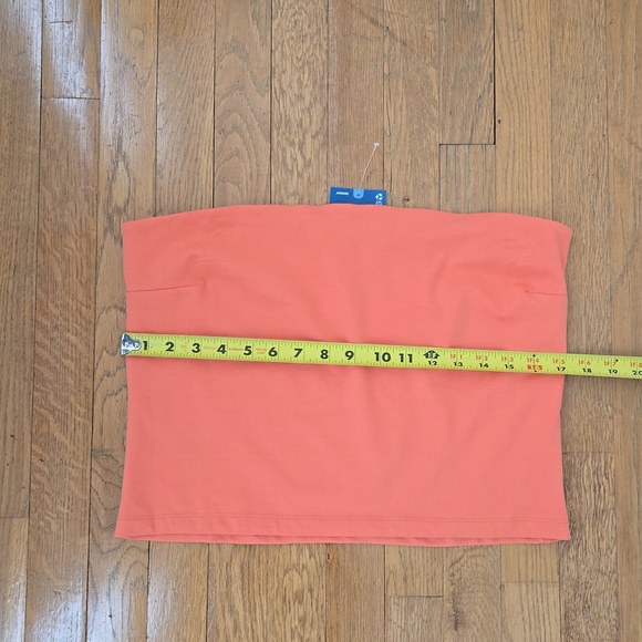 ARIZONA JEAN CO BRAND WOMEN'S JUNIOR SIZE ORANGE SUMMER STRAPLESS TUBE TOP XL - Picture 10 of 16